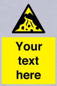 Custom Warning: Debris flow zone